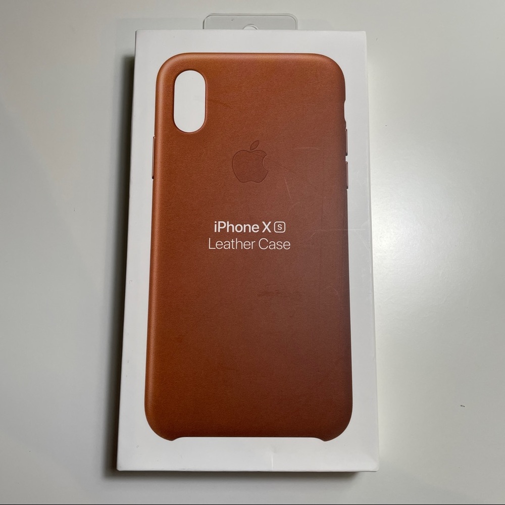 Apple iPhone XS Leather Case - Saddle Brown w/Patina!